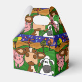 Grappige boerderij dieren geschenkdoos bedankdoosjes (Voorkant Zijde)