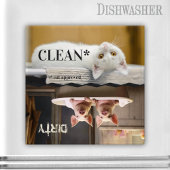 Grappige boerderij varken kat vaatwasser magneet