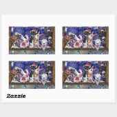 Grappige Boerderijdier Kerstcadeau Stickers (Vel)