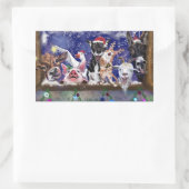 Grappige Boerderijdier Kerstcadeau Stickers (Tas)