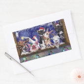 Grappige Boerderijdier Kerstcadeau Stickers (Envelop)