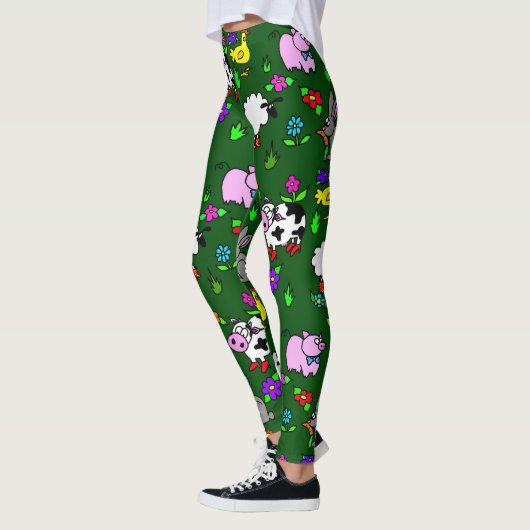 Grappige Boerderijdier Leggings (Links)