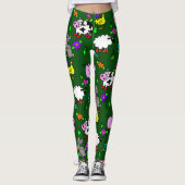 Grappige Boerderijdier Leggings (Voorkant)