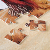 Grappige Boerderijdieren Legpuzzel (Zijkant)