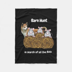 Grappige boerenjacht op ratten met een Noor Fleece Deken