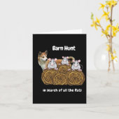 Grappige boerenjacht op ratten met een Noor Kaart (Gele Bloem)