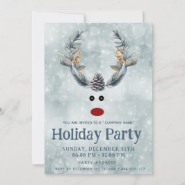 Grappige boho dennenappel rendieren vakantie corpo kaart