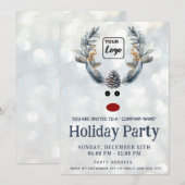 Grappige boho rendieren vakantie logo corporate kaart (Voorkant / Achterkant)