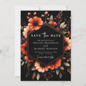 Grappige Boho Terracotta bruiloft Save The Date (Voorkant)