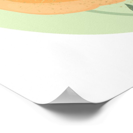 Grappige boho vogel, poster (Hoek)