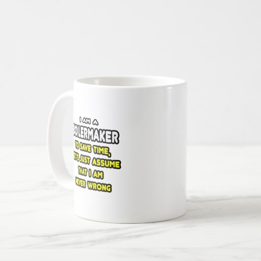 Grappige Boilermaker T-shirts en geschenken Koffiemok (Voorkant links)