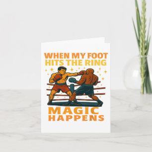 Grappige Boksen Fighter Sarcastische Humor Gifts F Kaart