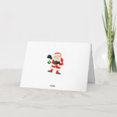 Grappige Boksen Kerstmis Feestdagen Kaart (Achterkant)