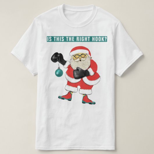 Grappige Boksen Kerstmis T-shirt (Design voorkant)