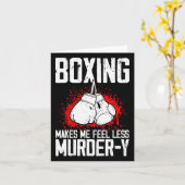 Grappige Boksen Kickbokser Savate MMA Martial Arts Kaart (Gele Bloem)