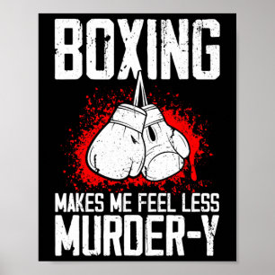 Grappige Boksen Kickbokser Savate MMA Martial Arts Poster