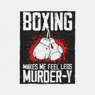 Grappige Boksen Kickboxer Savate Mma Vechtsporten Fleece Deken