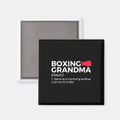 Grappige boksen oma definitie magneet (Voorkant / Achterkant)