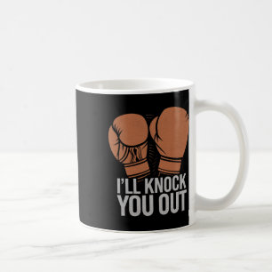 Grappige bokser knock je uit bokshandschoenen ik z koffiemok