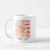 Grappige bokser Trump Rocky Meme Koffiemok (Links)