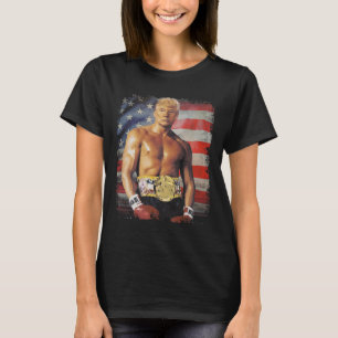 Grappige bokser Trump Rocky Meme T-shirt