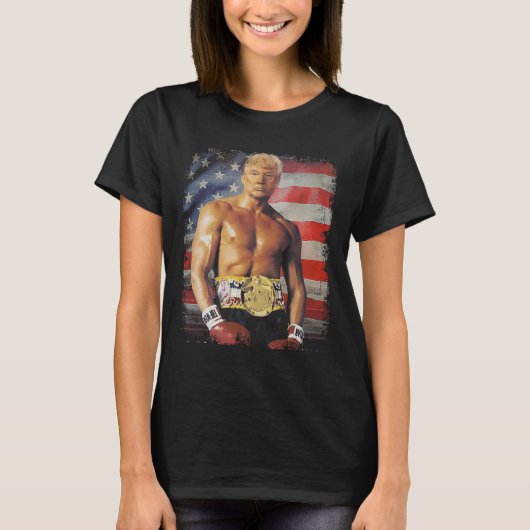 Grappige bokser Trump Rocky Meme T-shirt (Voorkant)