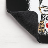 Grappige Bokshandschoenen Messy Bun Boxing Mom Muismat (Hoek)