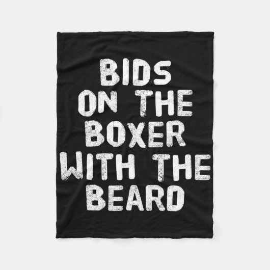 Grappige boksoffertes Boxers biedt op de Boxer met Fleece Deken (Voorkant)
