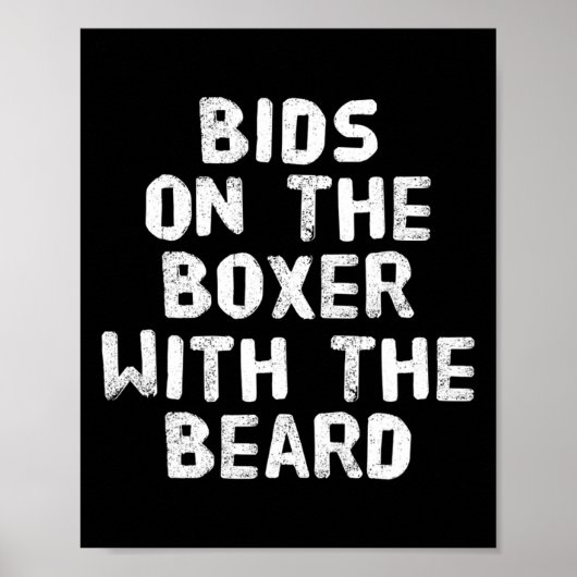 Grappige boksoffertes Boxers biedt op de Boxer met Poster (Voorkant)