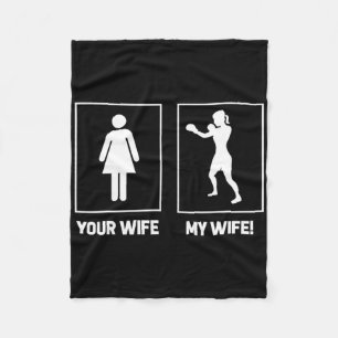 Grappige Bokspakken - Jouw Vrouw Mijn Vrouw Fleece Deken