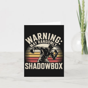 Grappige Bokswarning Ik Shadowbox Dagelijks Shadow Kaart