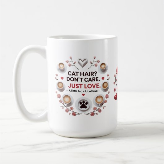 Grappige Bold Cat Lover Quote Cup Koffiemok (Links)