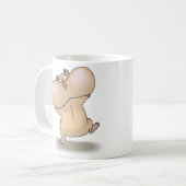 grappige bolle wangen hamster koffiemok (Voorkant links)