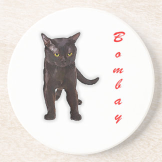 Grappige Bombay kat Japan cadeau voor papa mam bro Zandsteen Onderzetter