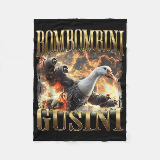 Grappige Bombombini Guzzini - Italiaanse brainrot Fleece Deken (Voorkant)