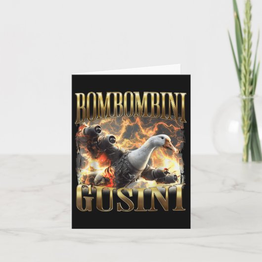 Grappige Bombombini Guzzini - Italiaanse brainrot Kaart (Voorkant)