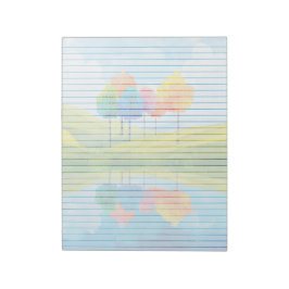 Grappige bomen bekleed - 11 "x 8,5" Notitieblok