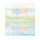 Grappige bomen gevoerd - 5,5" x 6" Notitieblok (Voorkant)