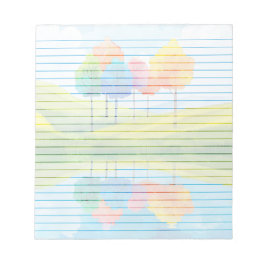 Grappige bomen gevoerd - 5,5" x 6" Notitieblok