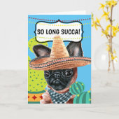 Grappige bon reis zo lang succa Mexicaanse griffon Kaart (Gele Bloem)