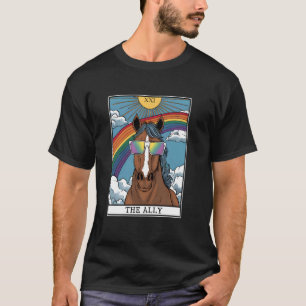 Grappige Bondgenoot Boerderij Dier Paard Zonnebril T-shirt