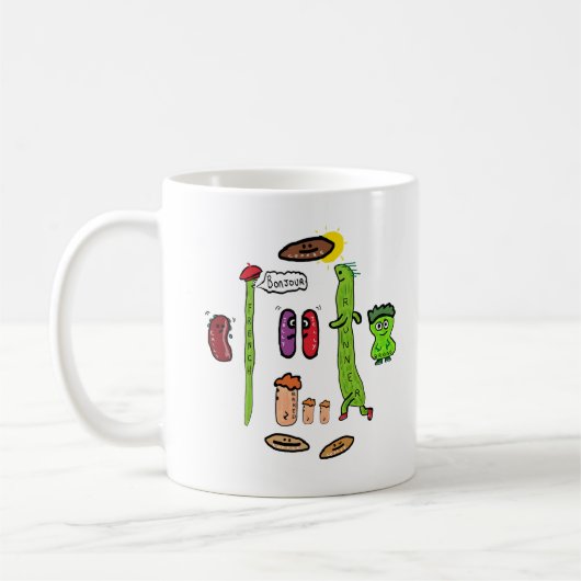Grappige Bonen Grappen Koffiemok (Links)