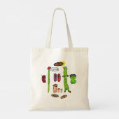 Grappige Bonen Grappen Tote Bag (Achterkant)