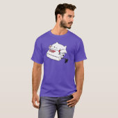Grappige Bongo Kat Grappige Cute Gamer Meme Kat te T-shirt (Voorkant volledig)