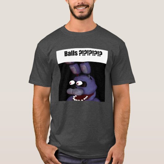 Grappige Bonny Balls Freddy Fazbear T-shirt (Voorkant)