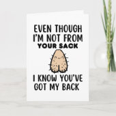 Grappige Bonus Vader Kaart Voor Vaderdag (Voorkant)