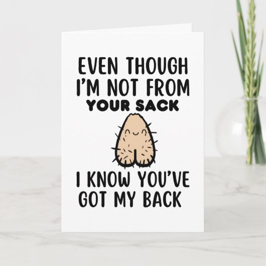 Grappige Bonus Vader Kaart Voor Vaderdag (Voorkant)