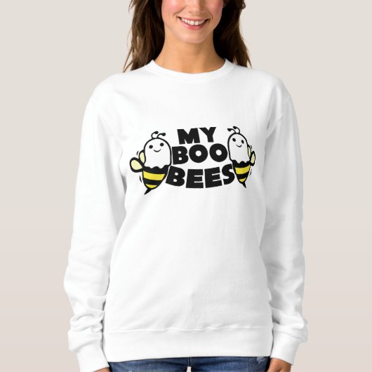 Grappige Boo Bees Wordplay Halloween Sweatshirt (Voorkant)