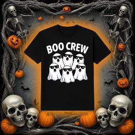 Grappige Boo Crew Geesten met Zonnebril Halloween T-shirt
