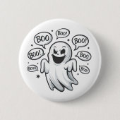 Grappige Boo Ghost Ronde Button 5,7 Cm (Voorkant)